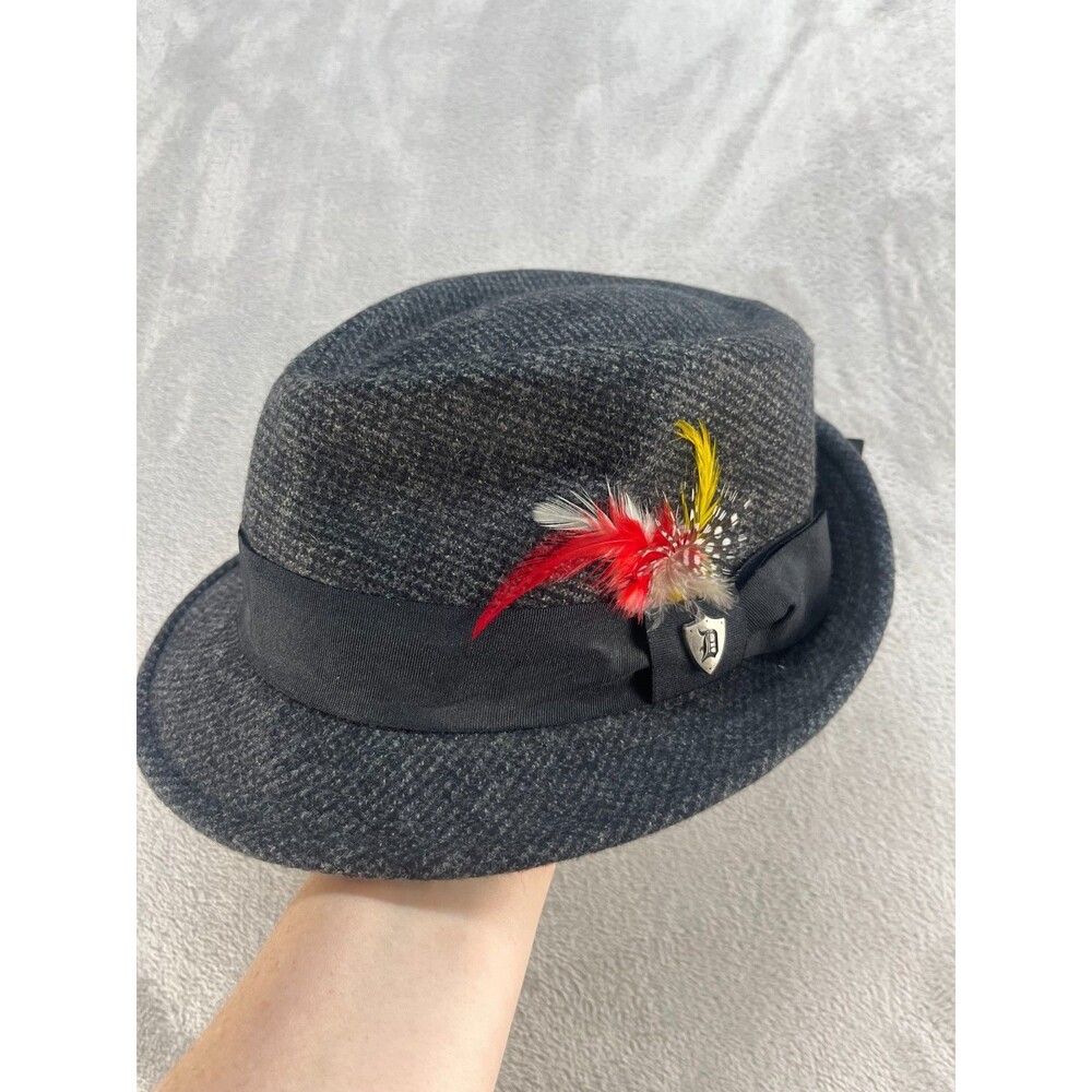 DPC Hat Gray Casual Feather Cap
